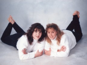 Photo supplied  
Renee Sweeney (left) poses with younger sister Kim for a studio portrait in October, 1997, three months before Renee was murdered. The sisters got the picture taken as a Christmas present for their mother.