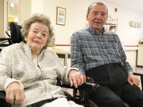 Marguerite and Jarvis Smith will be married 70 years as of Friday. The residents at Vision Nursing and Rest Home plan to celebrate at their church Feb. 2. TYLER KULA/ THE OBSERVER/ QMI AGENCY