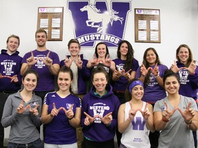 In the wake of teammate  Natalie Connell being diagnosed with lymphoma, the Western Mustangs rowing team has received support from across North America for their #ONETEAM campaign. The group has created tank tops in support of Connell and the Canadian Cancer Society.
JACOB ROBINSON/THE LONDONER/QMI AGENCY