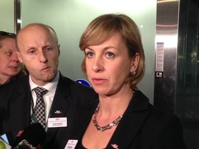 TTC chair Karen Stintz and TTC CEO Andy Byford at City Hall on Tuesday, January 28, 2014. (Don Peat/Toronto Sun)