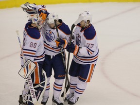 The Edmonton Oilers were able to play a more dominant game Monday in their win over the Vancouver Canucks. (Carmine Marinelli, Edmonton Sun)
