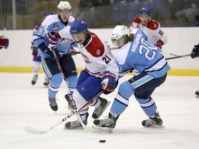 The Kingston Voyageurs moved up two spots to No. 7 in this week's Canadian Junior Hockey League rankings. (Ian MacAlpine/The Whig-Standard)