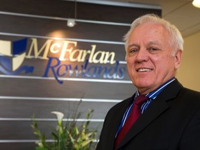 Rod Hancock, CEO of McFarlan Rowlands Insurance on York Street in London, said ?it feels great? to be in the agency?s new location.  (MIKE HENSEN, The London Free Press)