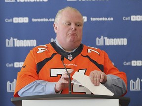 Toronto Mayor Rob Ford speaks to the media on January 27, 2014. (Stan Behal/QMI Agency)