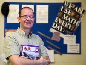 In addition to teaching at Lorne Ave. elementary school, Mike Dlouhy is one of about 250 teachers who offer math tutoring to students on Homework Help, an online site backed by Ontario?s Education Ministry and TVO?s Independent Learning Centre. (DEREK RUTTAN, The London Free Press)