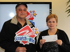 "He calls me his good luck charm," said new millionaire Patty Leganchuk.

The path to their big win started after she scratched her partner Michael Homeniuk's lottery ticket and won $10,000 in early January.