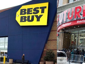 Best Buy Canada will lay off 950 employees at its Best Buy and Future Shop stores as part of a restructuring initiative. (QMI Agency/ REUTERS)