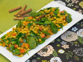 Chickpea spinach curry.

Mike Hensen/QMI Agency