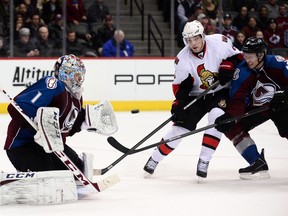 Goaltender Semyon Varlamov signed a five-year contract extension with the Avalanche on Thursday, Jan. 30, 2014. (Ron Chenoy/USA TODAY Sports)