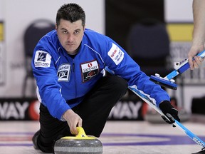 Skip William Lyburn scored an upset win on Friday morning at the Safeway Championship at MTS IcePlex. (BRIAN DONOGH/WINNIPEG SUN FILE PHOTO)