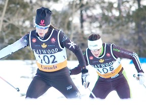 Onoway’s Amanda Ammar led from start to finish in the 15km skiathlon Olympic Trials held in Canmore. With the win she earned the right to compete in the Winter Olympic Games in Sochi, Russia. - SKIWORX.COM