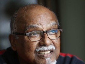 Mohan Bissoondial, who received two corneas to restore his sight, pictured at his Scarborough home Friday, January 31, 2014. (Michael Peake/Toronto Sun)