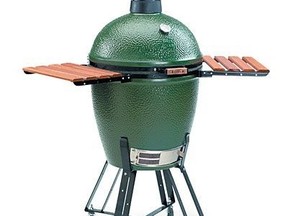 The Big Green Egg is a ceramic alternative to a barbeque that works well in all seasons.