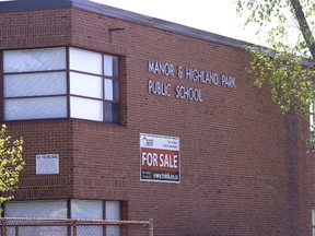 Manor and Highland Park public school. (QMI Agency)
