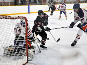 The Komoka Classics and Monkton Wildcats face off in Round 1 of the WOAA 'AA' hockey playoffs. After sweeping Monkton and topping Tavistock in five games, Komoka will now face Tillsonburg for the South Division crown. ANDY BADER/QMI AGENCY