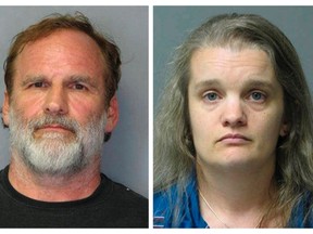 Dr. Melvin Morse and his estranged wife Pauline Morse are seen in this combination of booking photos released by the Delaware State Police August 9, 2012. (Handout)