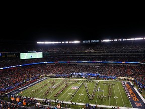 MetLife Stadium is shown prior to the start of Super Bowl XLVIII between the Denver Broncos and the Seattle Seahawks at MetLife Stadium on February 2, 2014 in East Rutherford, New Jersey. (Jeff Zelevansky/Getty Images/AFP)