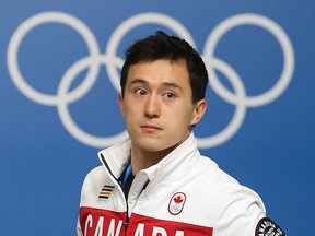 Canadian Olympic figure Skater Patrick Chan, of Toronto, during a Team Canada presser in Sochi, Russia, on Tuesday, February 4, 2014. (Al Charest/QMI Agency)