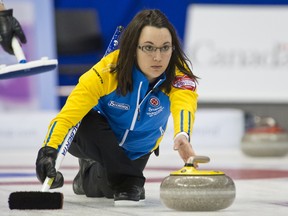 Alberta's Val Sweeting captured the Grand Slam of Curling event in Selkirk on Sunday.