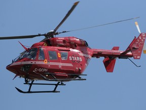 The Shock Trauma Air Rescue Society (STARS) helicopter air ambulance service was  grounded in December, but is now back in the air. (FILE PHOTO)