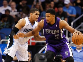 Kings forward Rudy Gay drives against the Orlando Magic. (USA TODAY SPORTS)