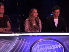 American Idol pulled a fast one, putting a quarter of the 212 contestants who got through to Hollywood in a “sing for their survival” round.

(YouTube)