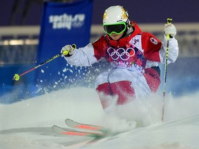 Chloe Dufour-Lapointe in action during her qualification moguls run at the Rosa Khutor Extreme Park, on Thursday February 6, 2014, Chloe finished second in this qualifying run. (Didier Debusschere/QMI Agency)