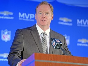 NFL commissioner Roger Goodell is under pressure to look into lifting the ban on pot after it was legalized in Colorado and Washington. (USA TODAY SPORTS)