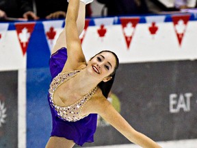 Kaetlyn Osmond skates during a special sendoff for her Jan. 30 at West Edmonton Mall. (Codie McLachlan, Edmonton Sun)