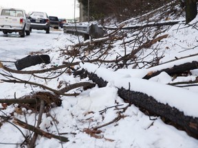 Cars are parked on Interstate 285 after being stranded overnight in Atlanta, Ga., on January 29, 2014. (REUTERS/Chris Aluka Berry)