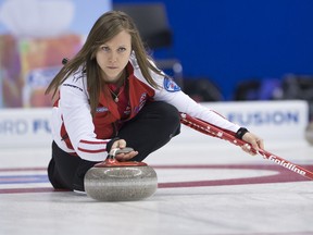 Team Canada skip Rachel Homan finished the Scotties Tournament of Hearts round robin with an 11-0 record. (JOEL LEMAY/QMI Agency)