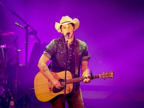 Country music star Dean Brody performs at the Rogers K-Rock Centre Saturday night. (QMI Agency)