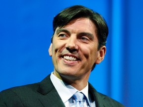 Chairman and CEO of AOL Tim Armstrong smiles during a panel session at The Cable Show in Boston in this May 21, 2012, file photo. REUTERS/Jessica Rinaldi/Files