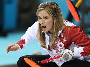 Team Canada skip Jennifer Jones during the women's round robin game against China at the 2014 Olympic Winter Games in Sochi, Russia, Feb. 10, 2014. (AL CHAREST/QMI Agency)