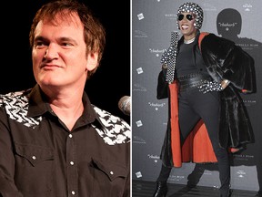 Quentin Tarantino and Grace Jones. (WENN.COM file photos