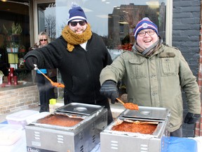 Chili warmed the heart of hardy residents who braved the cold for Winterfest.