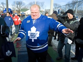 Toronto mayor Rob Ford says Canadian hockey players need to play more "Don Cherry-type" hockey in order to be successful. (ERNEST DOROSZUK/QMI Agency)