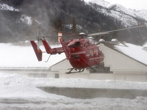 A STARS helicopter in action transporting a patient. File photo. Dave Husdal photo/QMI Agency