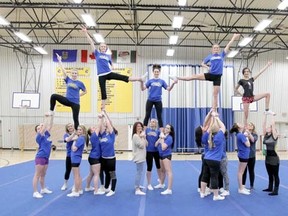 The FMHS Warriors Cheerleading squad is practicing hard for a busy month of competitions in March.