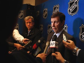 Nashville Predators general manager David Poile speaks to media in New York, January 9, 2013. (REUTERS/Lucas Jackson)