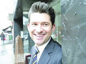 Toronto singer Matt Dusk, whose new album My Funny Valentine: The Chet Baker Songbook was nominated for a 2014 Juno award, makes his Orchestra London debut Friday and Saturday. (Craig Robertson, QMI Agency)