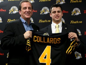 The Hamilton Tiger-Cats already made a splash this off-season by signing former Argonauts quarterback Zach Collaros. (Dave Thomas/Toronto Sun)