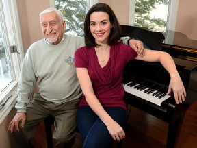 Singer Sonja Gustafson and pianist John Noubarian will perform along with George Mitchell following Valentine?s Day dinner Friday at Windermere Manor grand hall, 200 Collip Circle. (MORRIS LAMONT, The London Free Press)