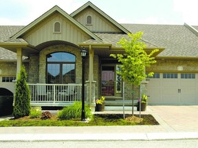 While the first condominiums in Ontario were in highrise buildings, modern condos, like this multi-unit complex by Rembrandt homes on Kains Rd. in west London, come in all configurations.(Free Press file photo)