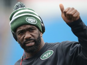 Ed Reed of the New York Jets warms up before playing against the Buffalo Bills at Ralph Wilson Stadium on November 17, 2013 in Orchard Park, N.Y. (Tom Szczerbowski/Getty Images/AFP)
