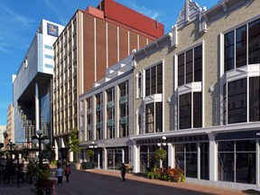 An artist's rendering of the proposed building with a refurbished facade at 108-116 Sparks St. (submitted)