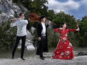 The New York trio Sonic Escape, from left, Shawn Wychoff, Nan-Cheng Chen and Maria Millar, perform Feb. 19, 7:30 p.m., at the Imperial Theatre in Sarnia, as part of the Sarnia Concert Association series. SUBMITTED PHOTO