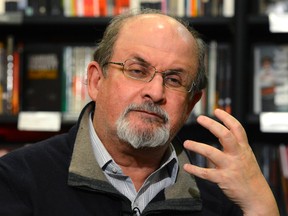 Author Salman Rushdie has written a 633-page account of his time under police protection in Britain, telling in detail what it was like to live in the eye of a storm. Friday marks the 25th anniversary of the fatwa that was placed on his life for writing "The Satanic Verses."  
REUTERS/QMI Agency