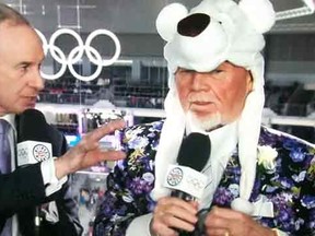 A screen grab shows Don Cherry during Friday's Coach's Corner segment on CBC.