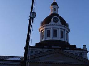 The Pride flag flies in front of Kingston's city hall.
Elliot Ferguson The Whig-Standard